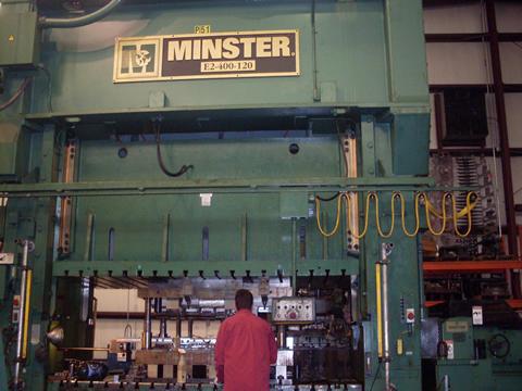 Prensa , marca Minstre de 400 ton