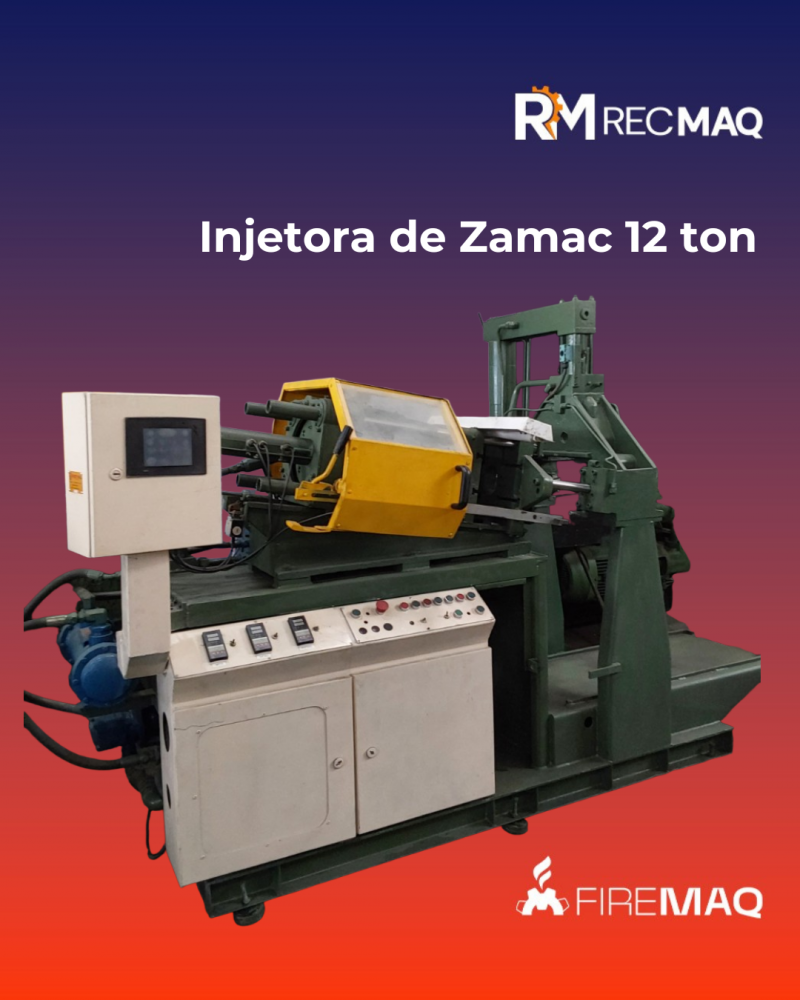 Injetora de Zamac 12 ton 