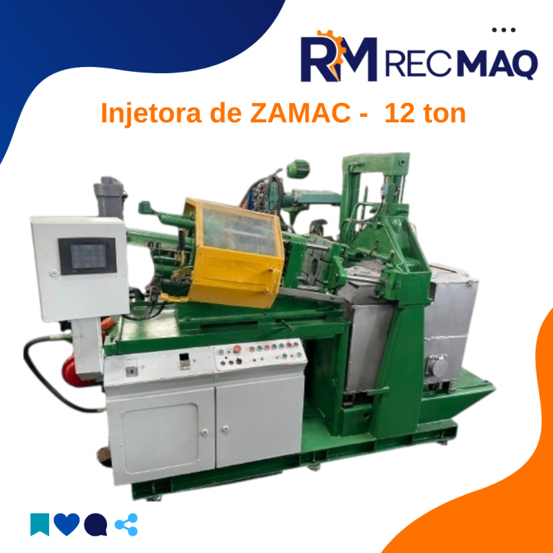 Injetora de Zamac 12 ton 