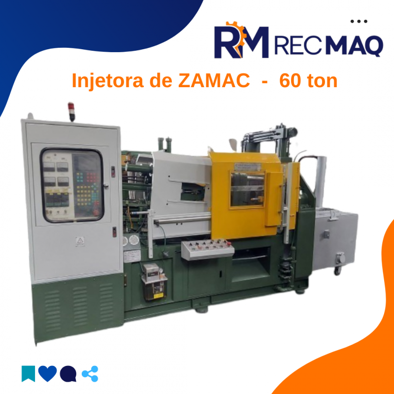 Injetora de Zamac 60 ton